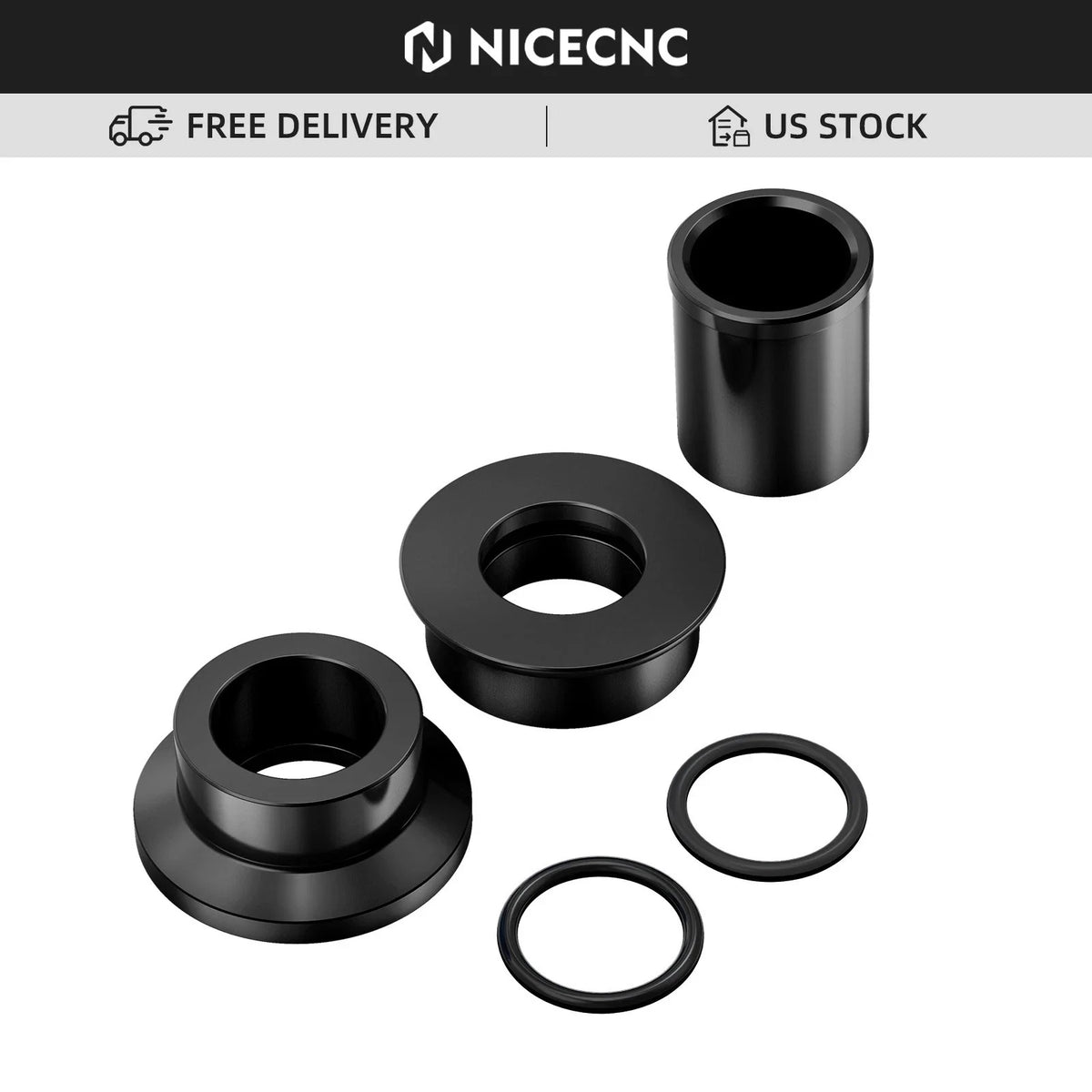 CNC Wheel Spacers Kit for Suzuki DRZ400 E/S/SM (2000–2024)