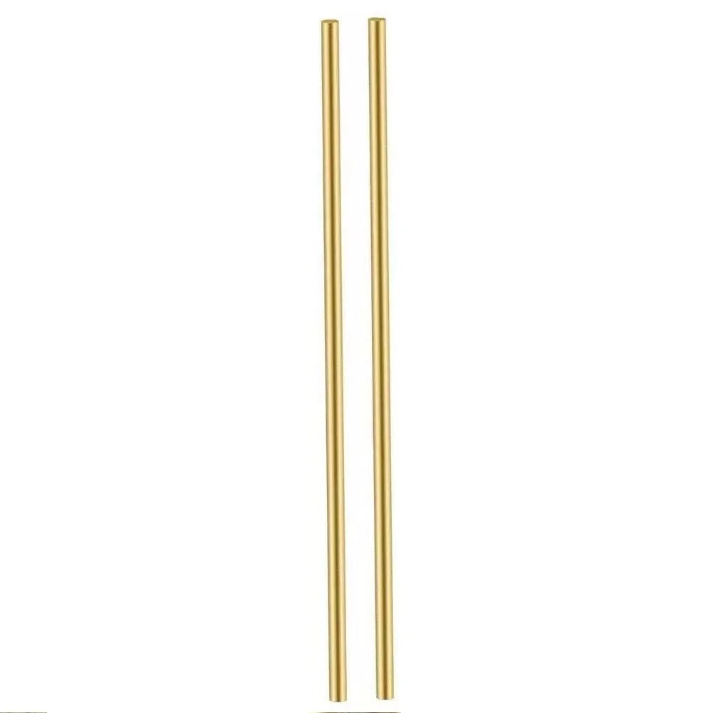 Set of 2 Brass Round Rods 3mm Diameter 200mm Length for Miniature Shafts