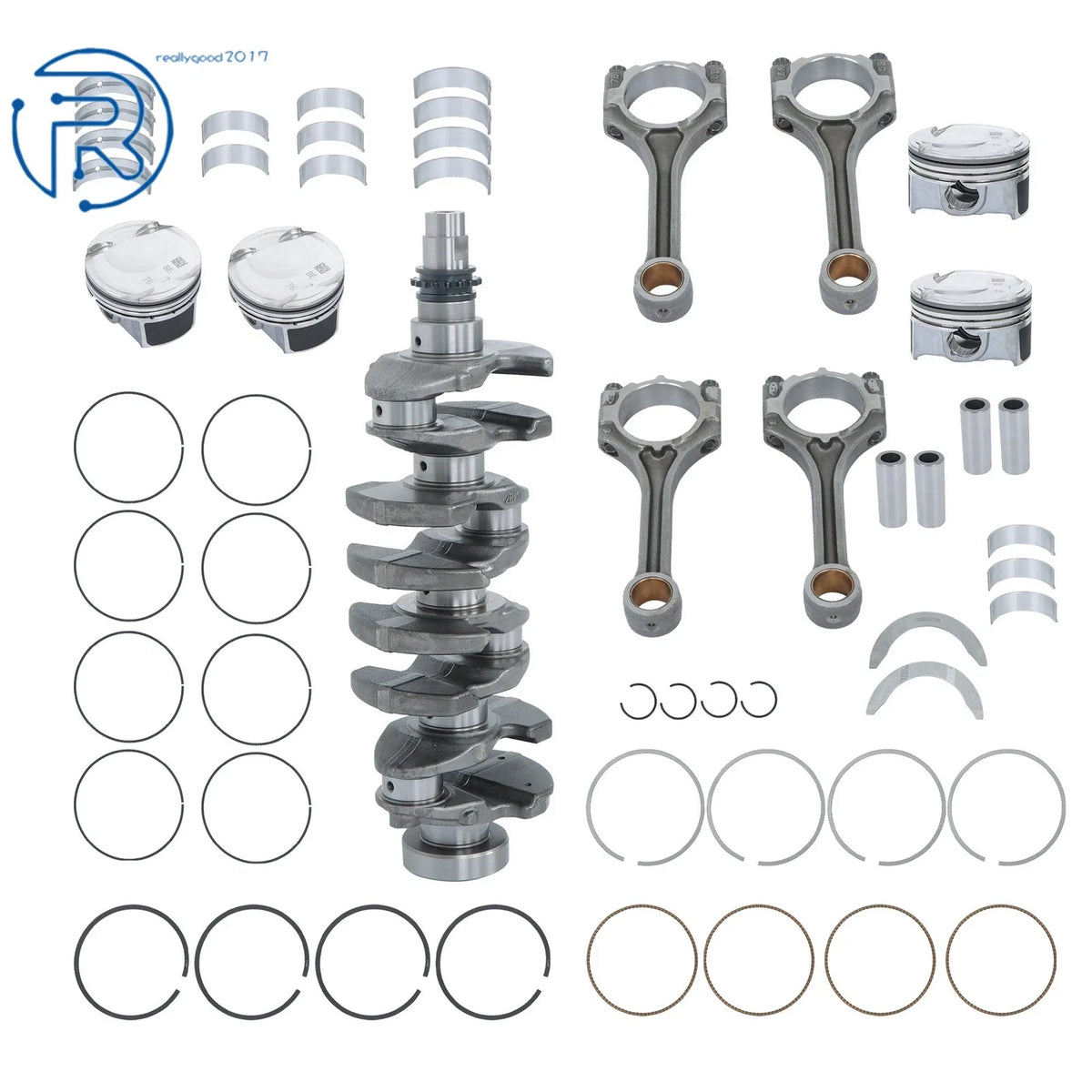 Engine Overhaul Rebuild Kit with Crankshaft & Connecting Rod for Hyundai Kia 1.6 G4FJ