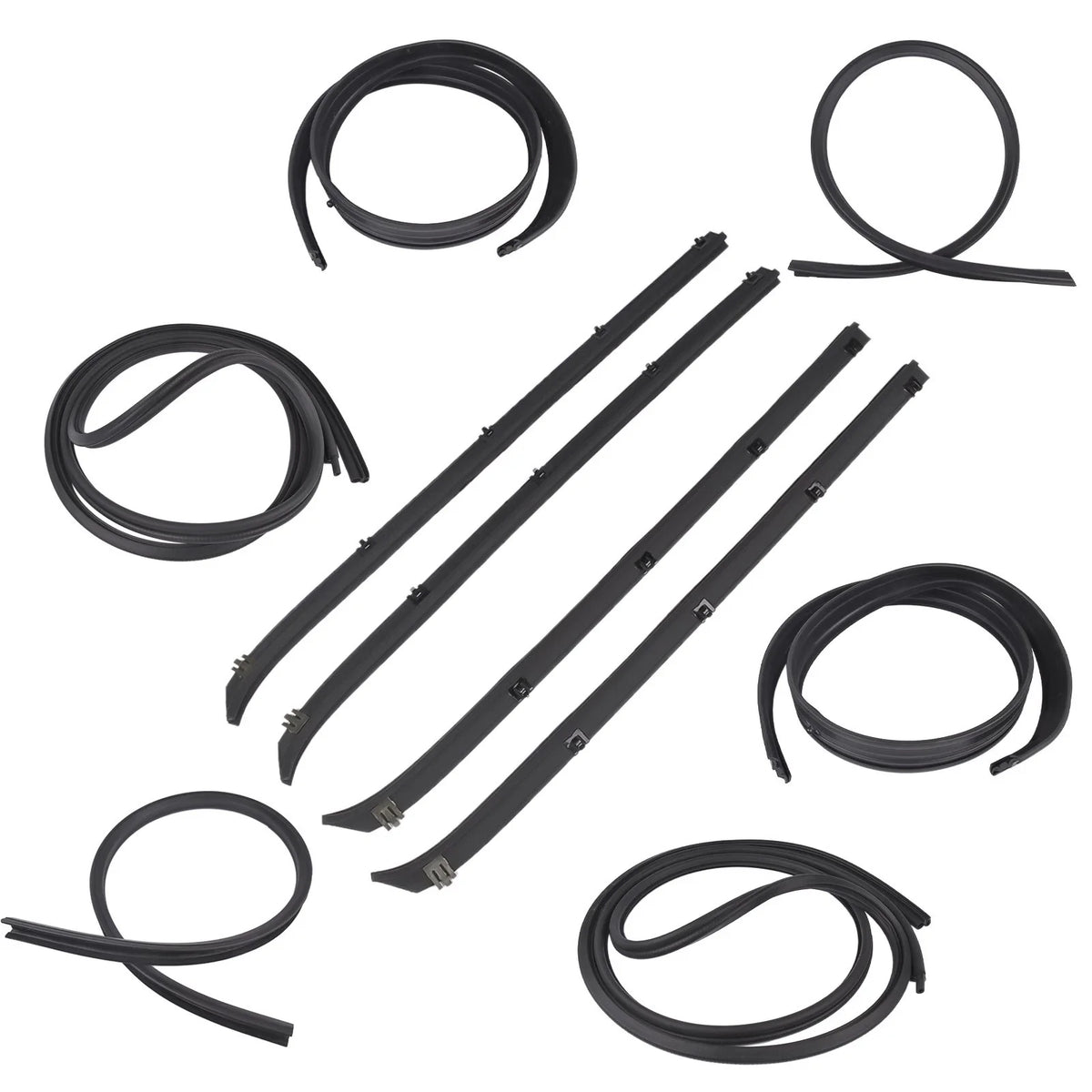 10Pcs Weatherstrip Seal Kit for Dodge D150 D250 W150 W250 (1975–1993)