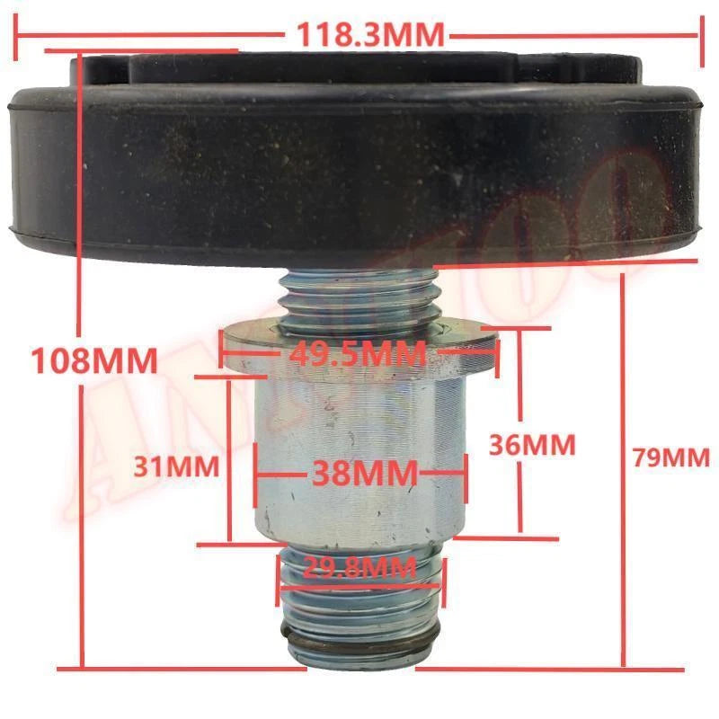 2X Rubber Tray Heightening Feet for Car Lift