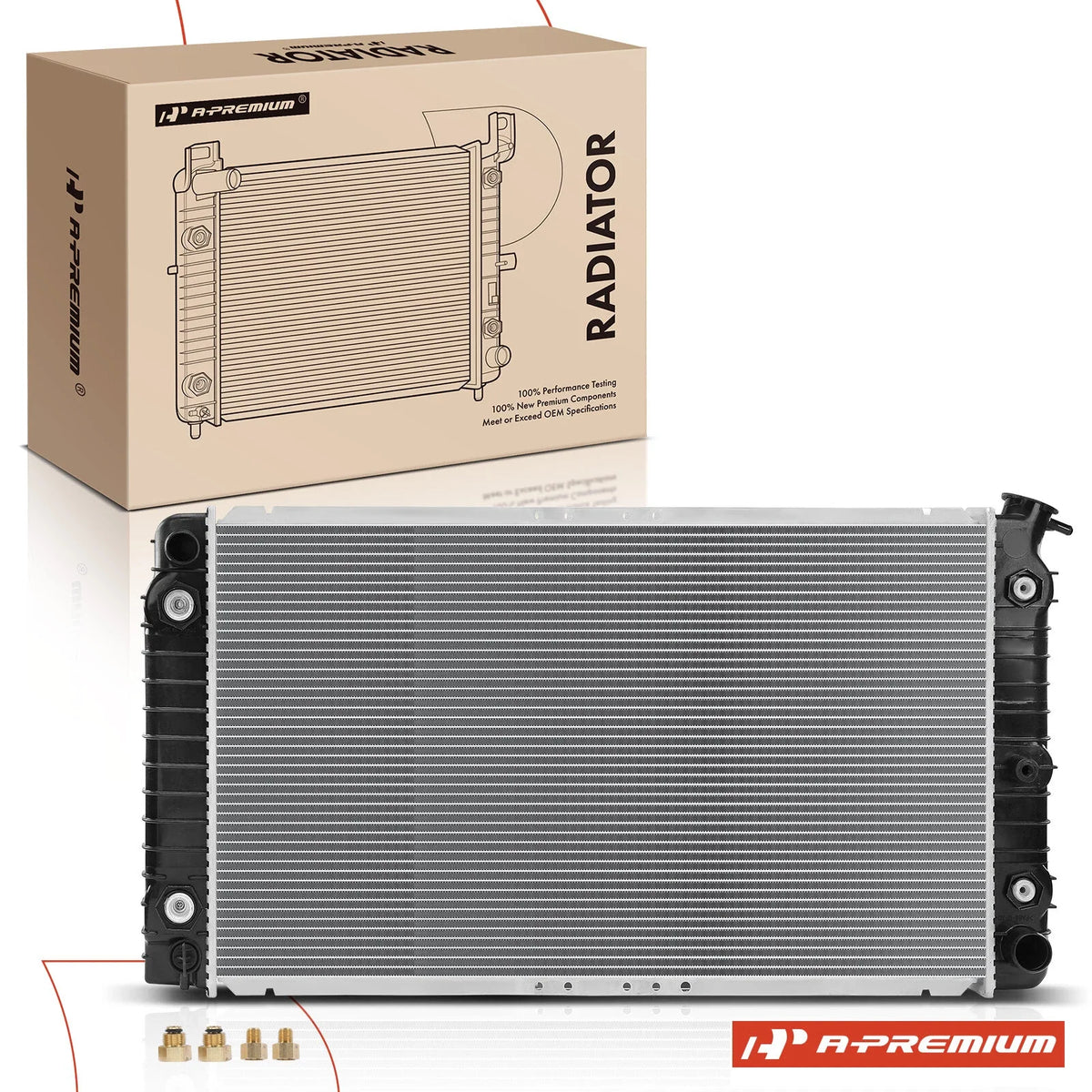 Radiator with Trans Oil Cooler for Cadillac Seville (1991–1993)