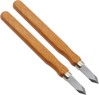 2X Woodworking Marking Knife with High Carbon Steel Blade - Dual Bevel
