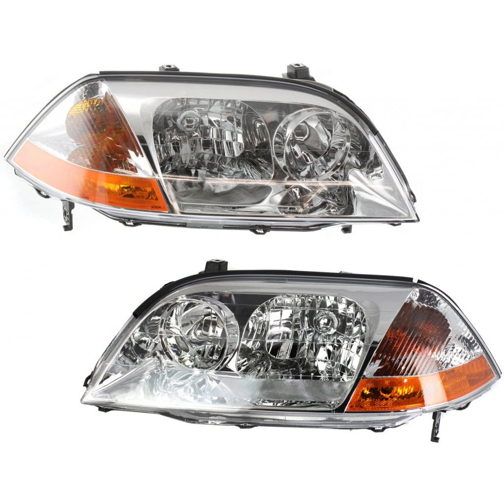 Pair Headlight Assembly for Acura MDX (2001–2003) PLX-M0-HD394-A001L, AC2518103, AC2519103