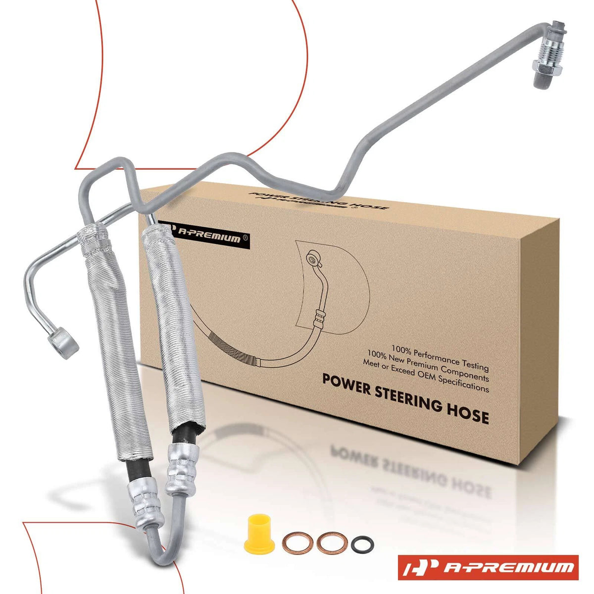 Power Steering Pressure Line Hose Assembly for Ford Probe Mazda 626 (F42Z3A719E, GB6M32420, 3401845)