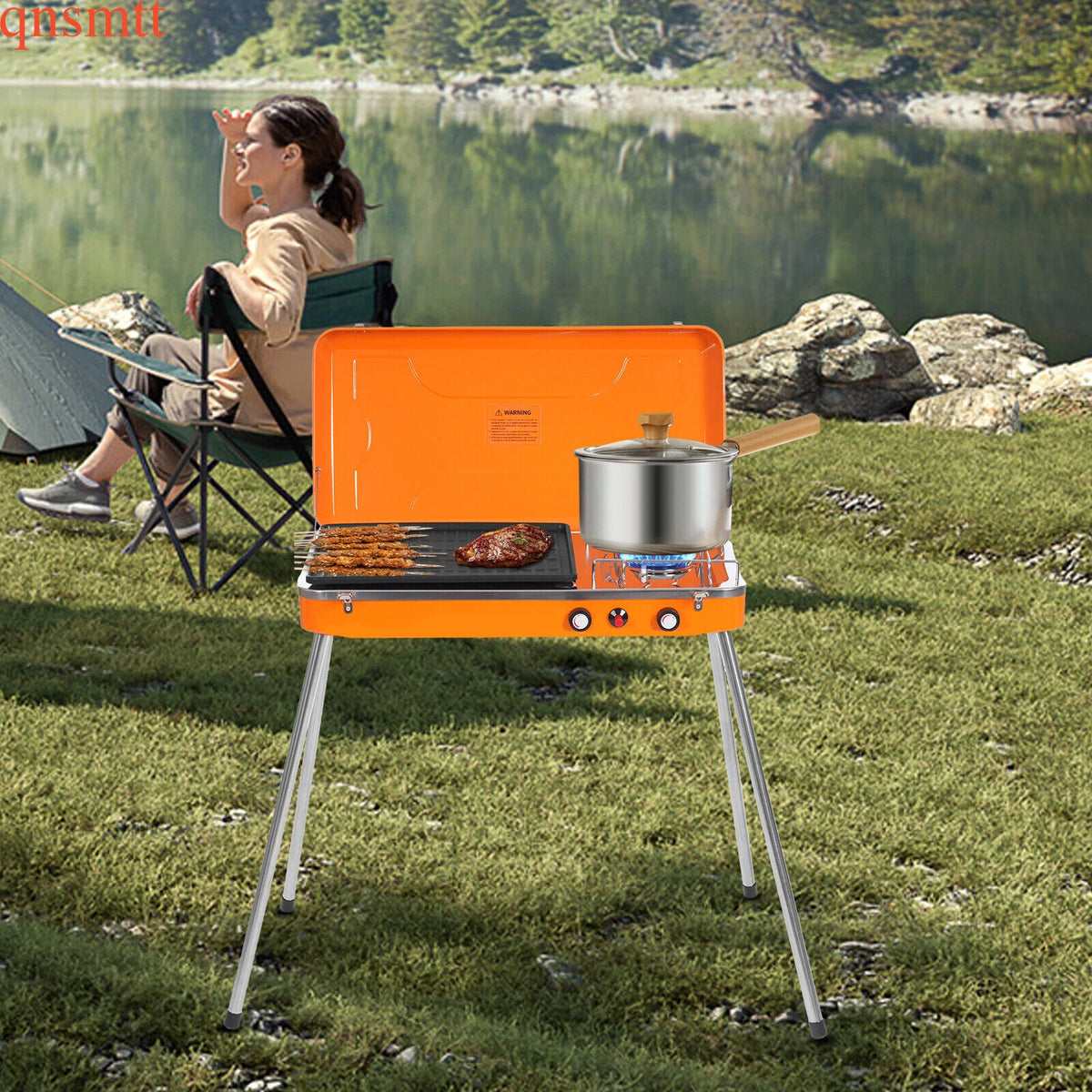 Portable Gas Grill Cooker for Camping BBQ Picnic