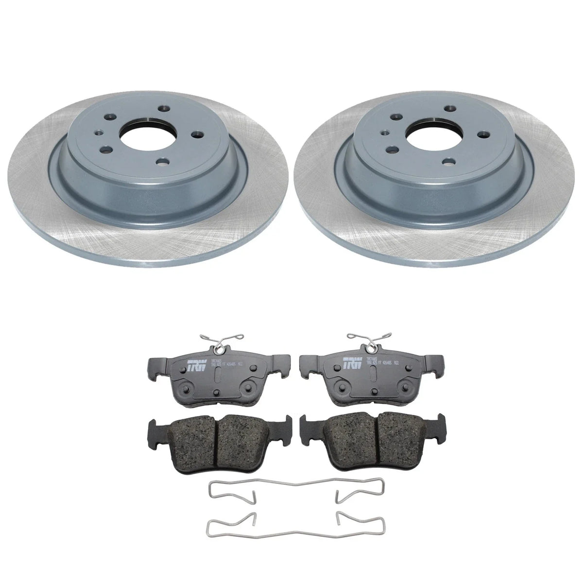 DuraGo Rear Rotors & TRW Pro Ceramic Disc Brake Pads Kit for Escape Fusion MKC MKZ (2013–2020)