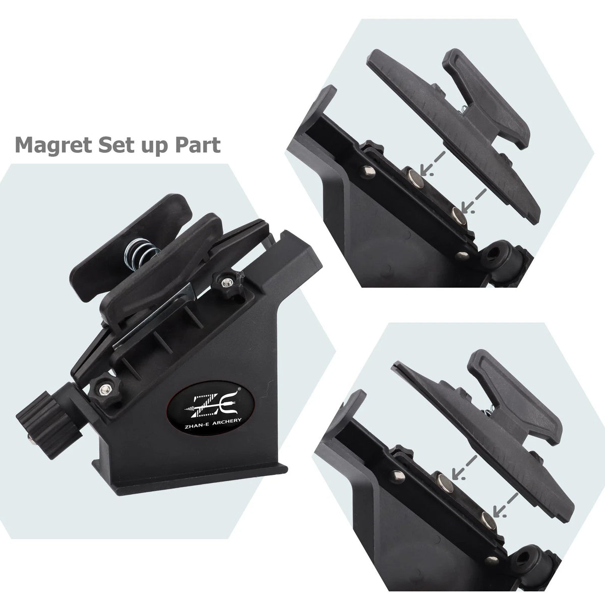 Arrow Fletching Jig for Archery (Straight, Black)