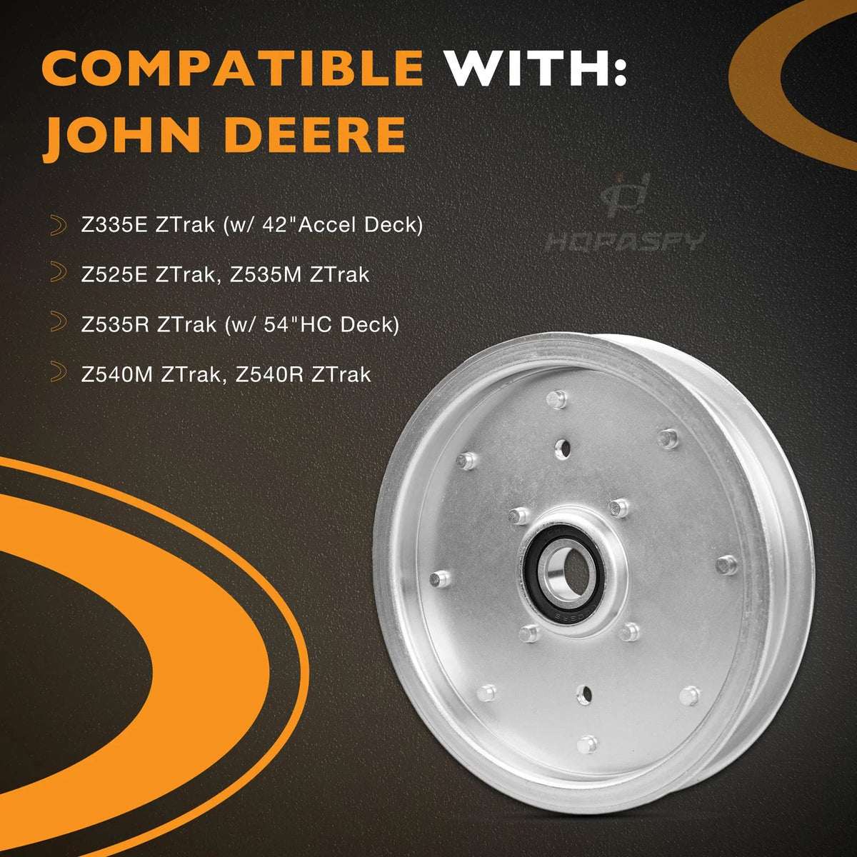 AUC10172 Idler Pulley for John Deere Z540R ZTrak (2015–2023)