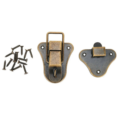 Lock Latch for Jewelry Box Cabinet Drawer (Vintage Antique Style)