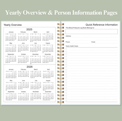 Blood Pressure Log Book for Daily Monitoring (Green)