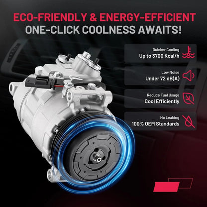 AC Compressor with Clutch for Mercedes-Benz GL350 GL450 (2014–2015) A0008309200