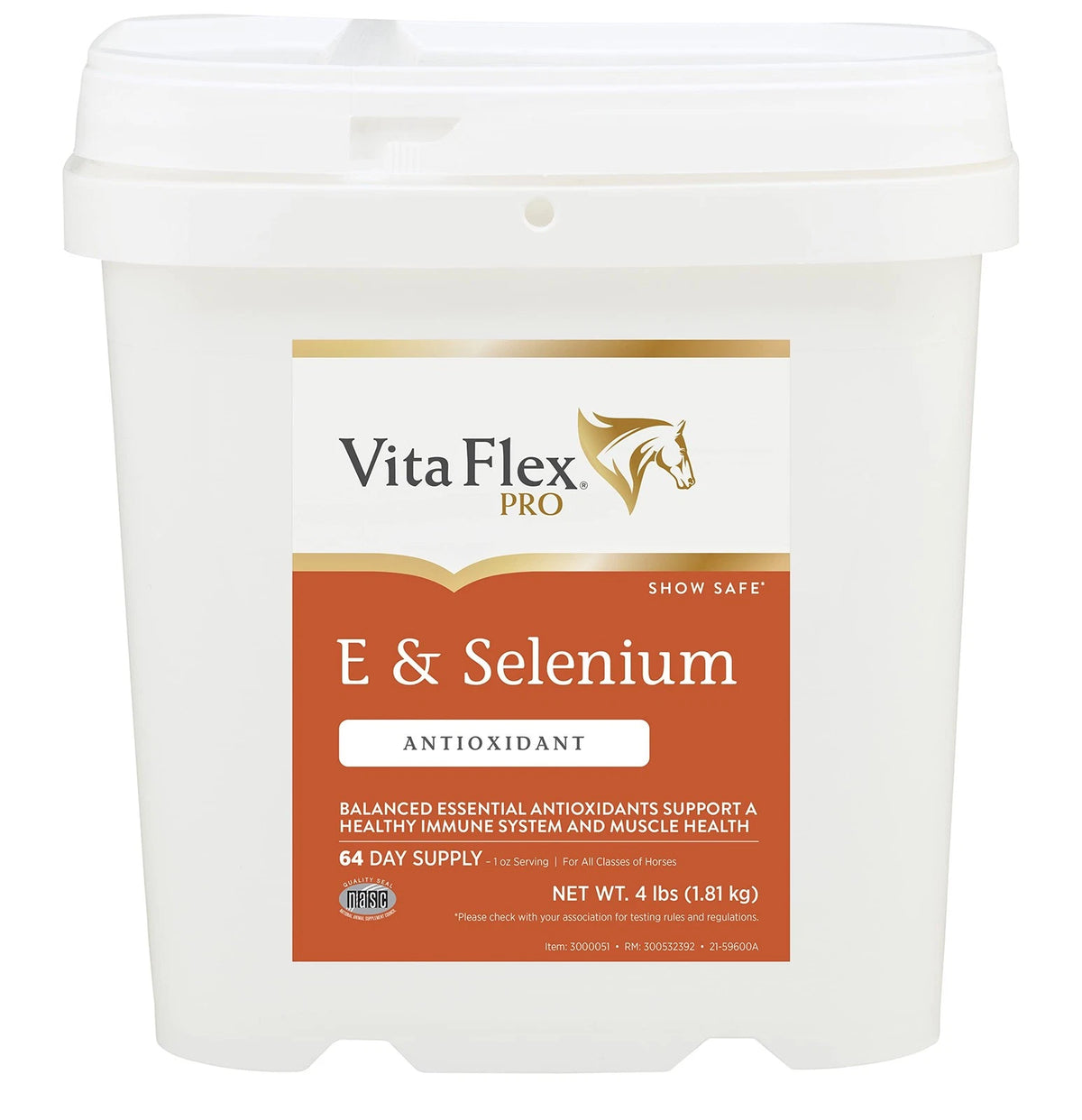 Vita Flex Pro E & Selenium Supplement for Horses (64 Day Supply, 4 lb)