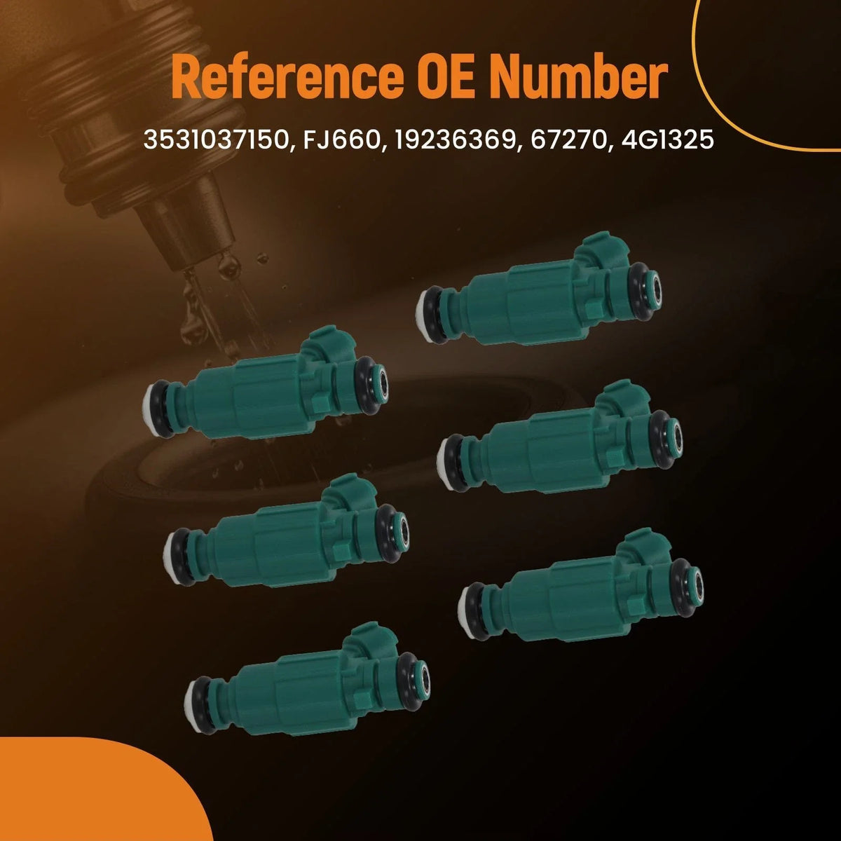 6 Pack Fuel Injectors for Kia Magentis Optima 2.7L V6 (2002–2006)