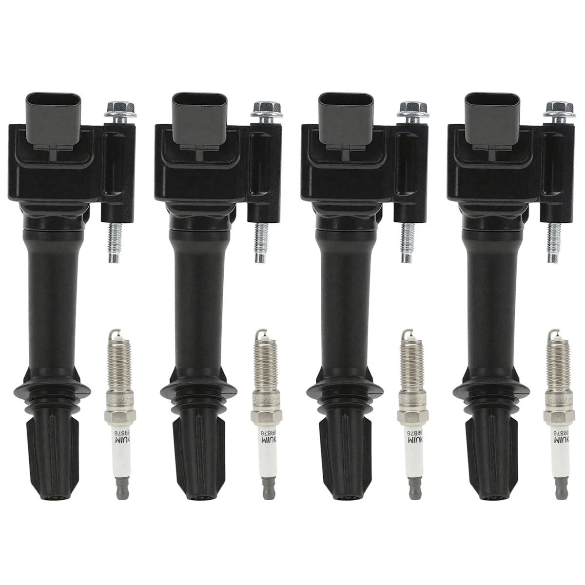 Ignition Coil & Spark Plug Kit for Chevy Malibu Equinox GMC Terrain (2017–2020) - 18084827, UF802, C2036, 12635672, 12670053, NGK91970