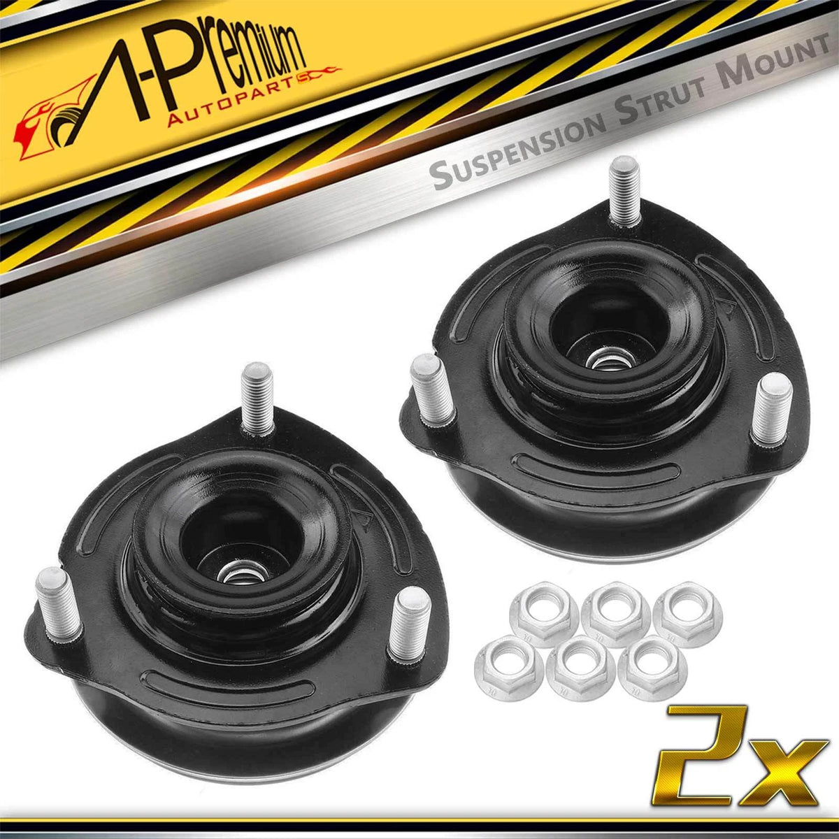 2X Suspension Strut Mount for Acura CSX Honda Civic (2006–2011) 51920SVBA02, 906964