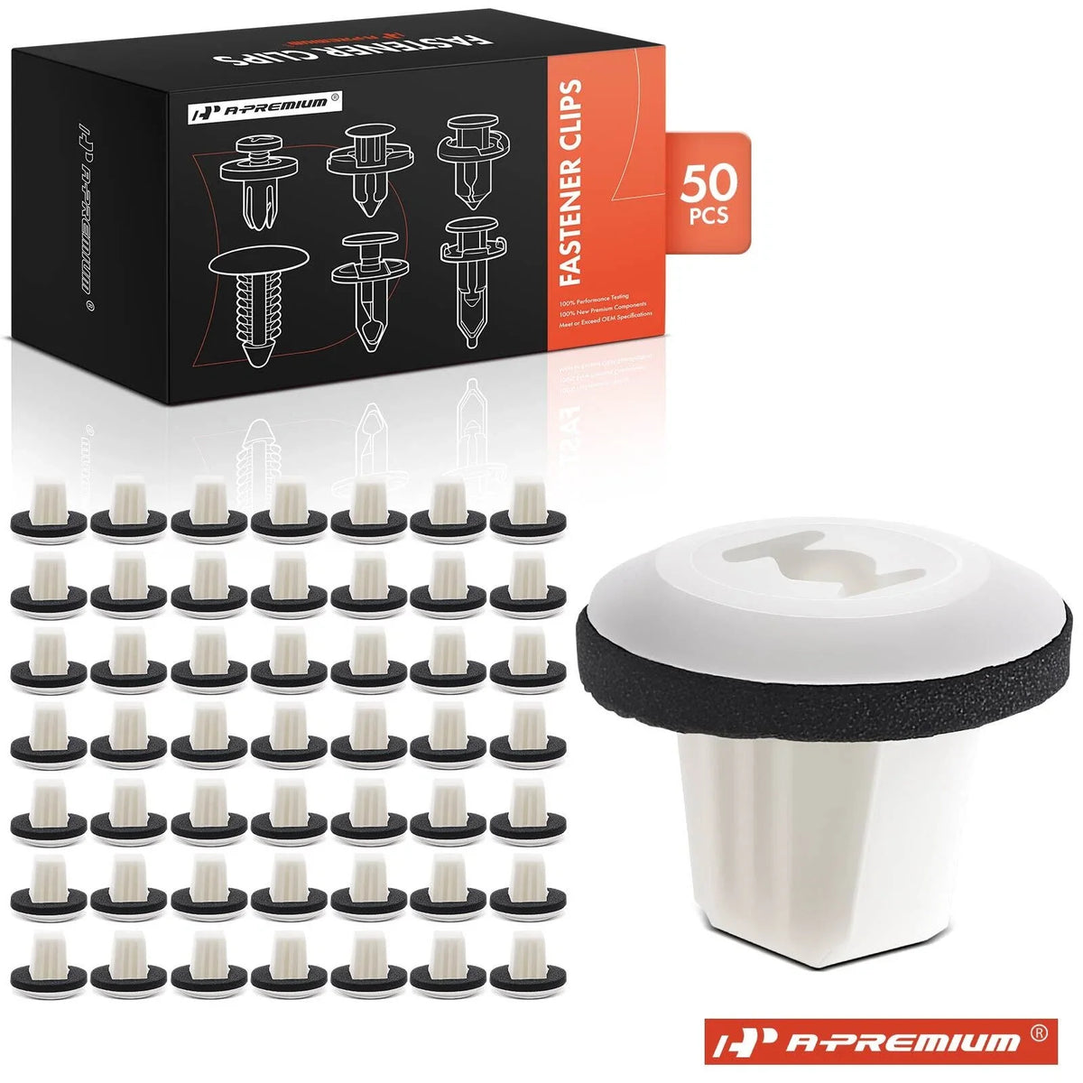 Set of 50 Screw Grommet Fender Bumper Retainer Clips for Toyota