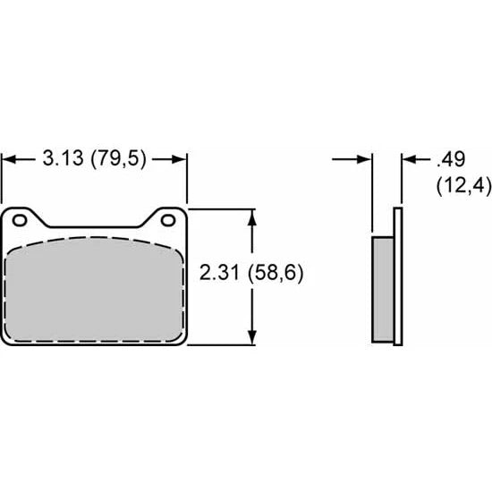 Brake Pad Set for Wilwood Powerlite (150-8813K)