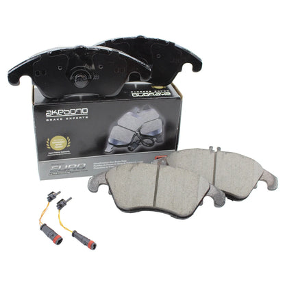 Set of 4 Akebono Euro Ceramic Front Disc Brake Pads for W204 W205 C218 W212 W213