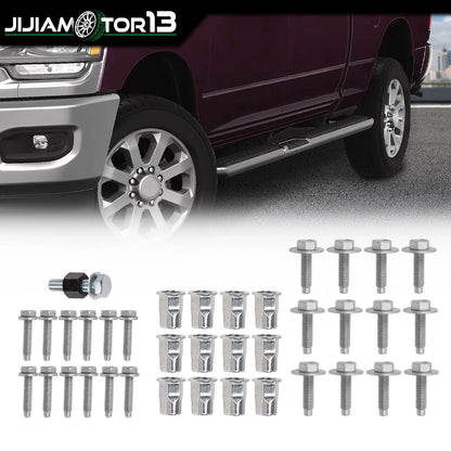 Tubular Side Step Hardware Kit for RAM 1500 2500 3500 4500 5500 (2013–2019) J-02SBC3701AGY, 68193128AB, 68193128AA