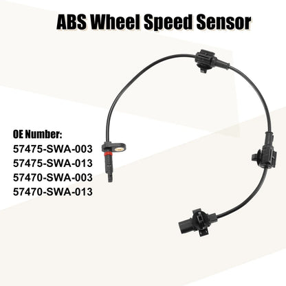 2X ABS Sensor for Honda CR-V (2007) 57475-SWA-003 57470-SWA-003
