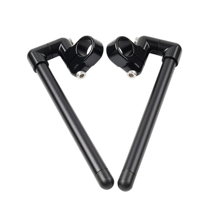 31MM-58MM Cafe Racer Bars for Universal Motorcycles (7/8") Black Clip-On