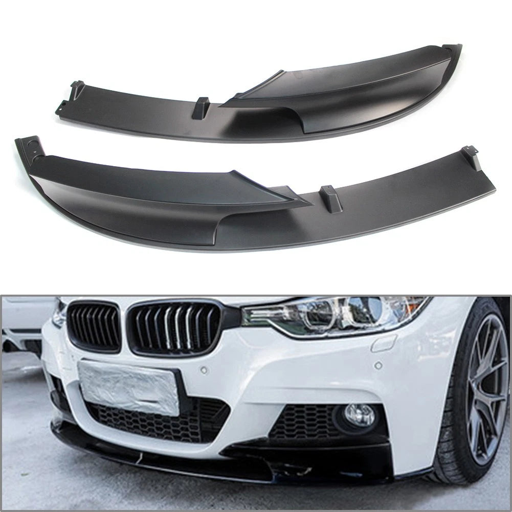 Matte Black Front Bumper Lip Chin Spoiler for BMW F30/F31 (2012–2018)
