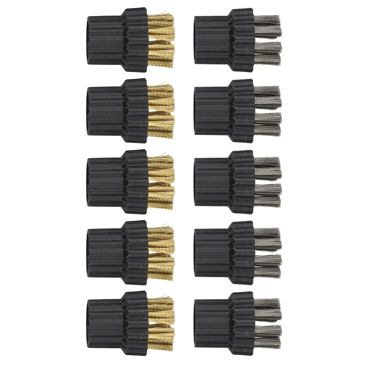 Brush Heads for Steam Mops (2X) - Brass & Soft for Tough Stains