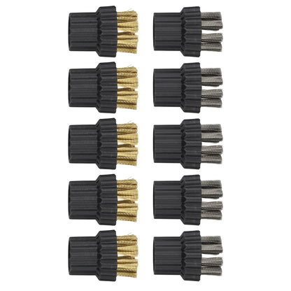 Brush Heads for Steam Mops (2X) - Brass & Soft for Tough Stains