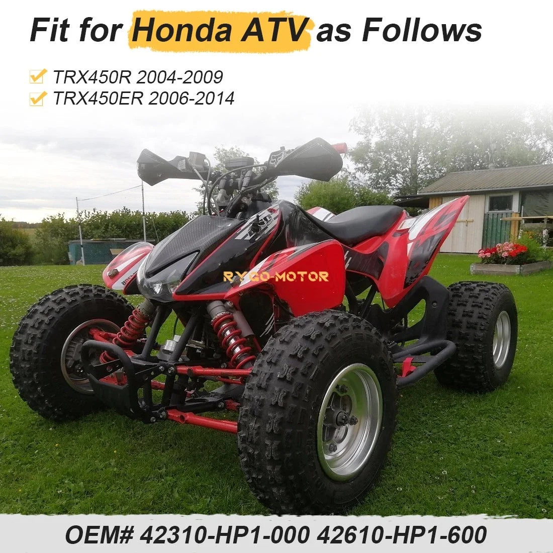 Rear Wheel Axle & Hubs for Honda TRX 450R / 450ER (2004–2014)