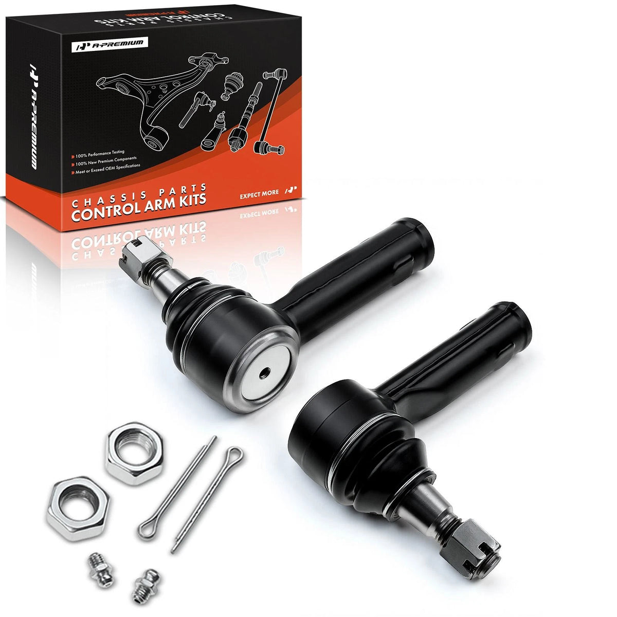 2X Front Outer Tie Rod End for Ford F-150, Lincoln Mark LT (2004–2008) - 4L3Z3A130CA, SBES3691, ES3691
