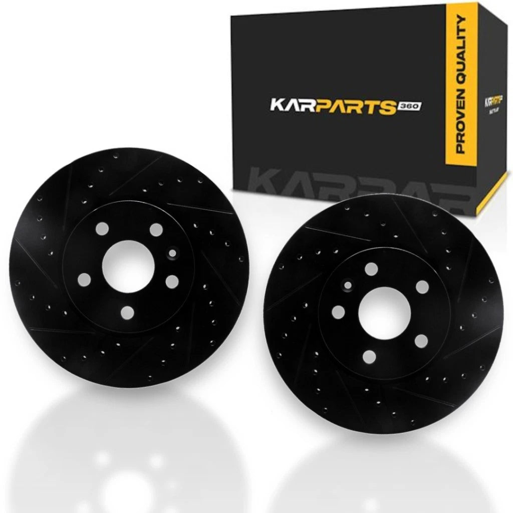 Rotor Set for Chevy Malibu (2013–2015) | Drilled and Slotted | ALX-PAU-DF-8002-45000-CLA7