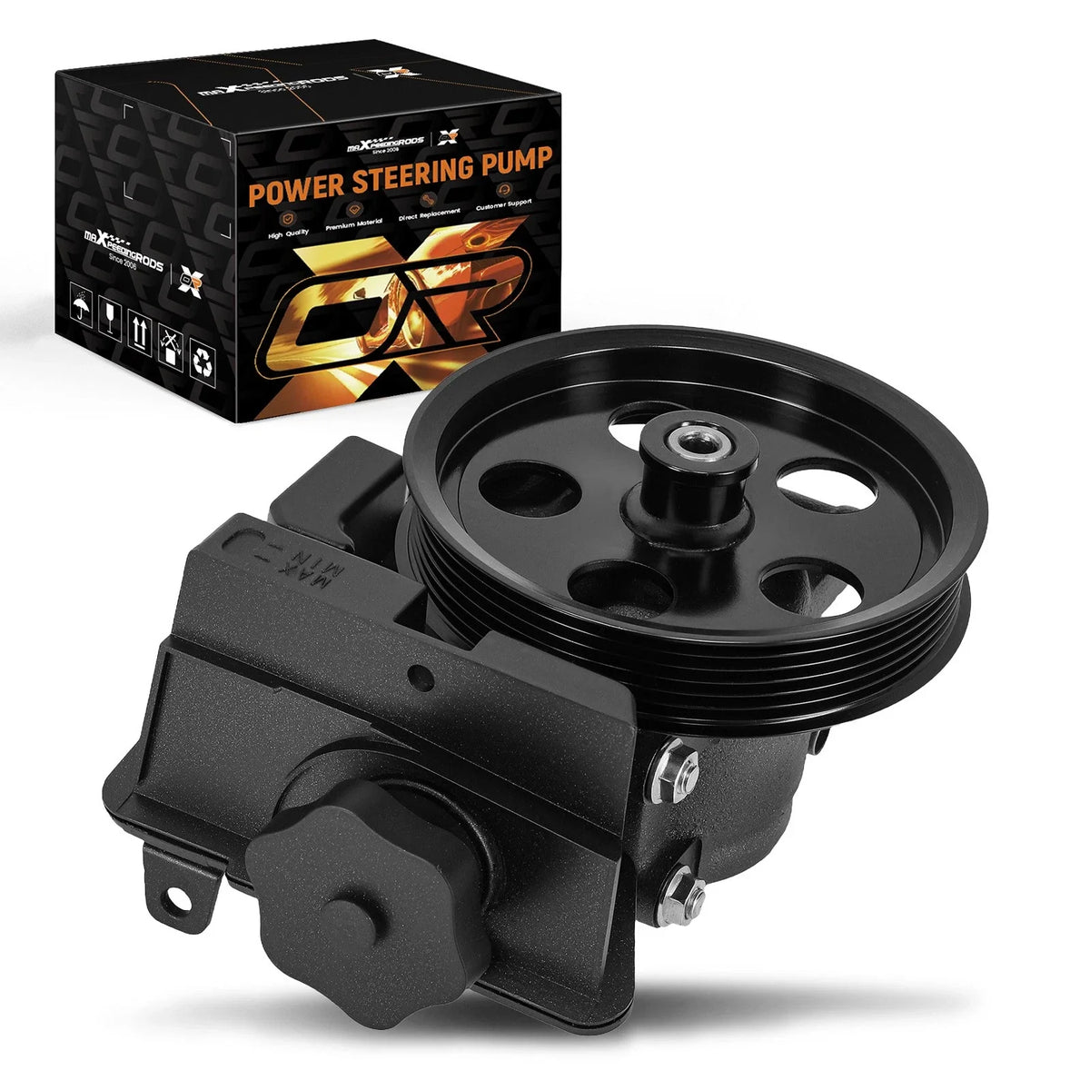 Power Steering Pump w/ Pulley & Reservoir for Ford Focus ZX3 (2000–2007)