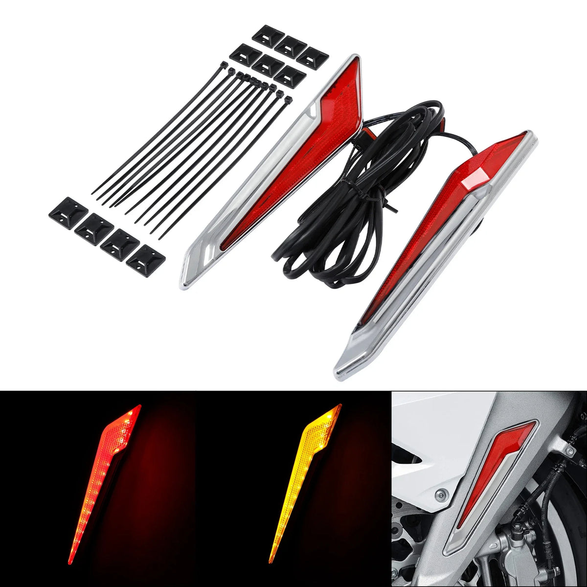 LED Front Brake Fork Mount Lights for Honda Goldwing 1800 (2018–2025)