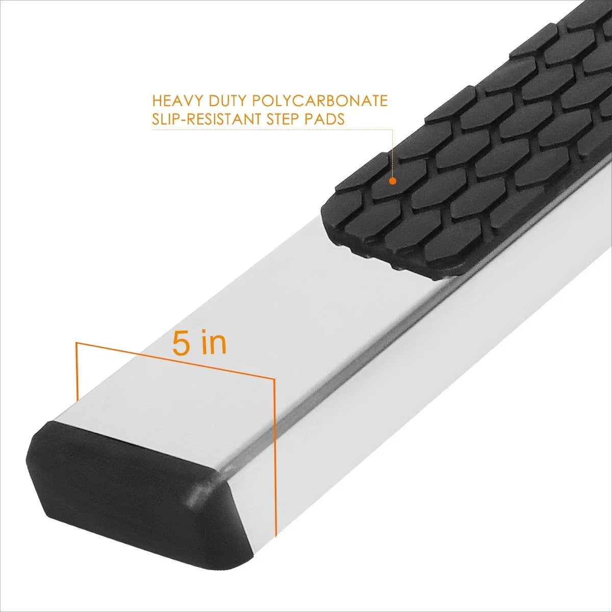 5" Honeycomb Step Pad Nerf Bar Running Boards for Tacoma Double/Crew Cab (2005–2022)