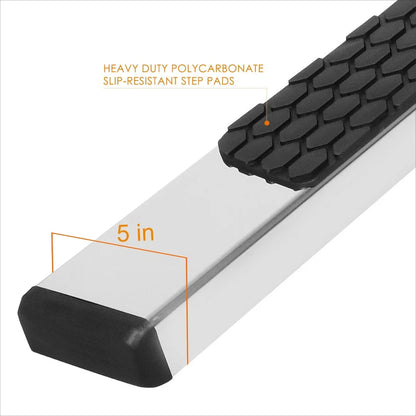 5" Honeycomb Step Pad Nerf Bar Running Boards for Tacoma Double/Crew Cab (2005–2022)