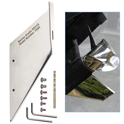 Stainless Steel Skeg Guard for Mercury 200-250HP Optimax & Pro XS (2000–2023)