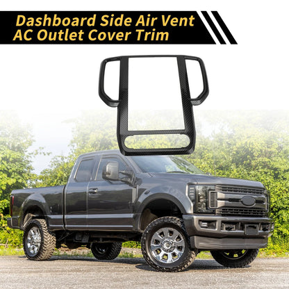 Carbon Fiber Pattern Dashboard Air Vent Trim for Ford Ranger (2023–2024)