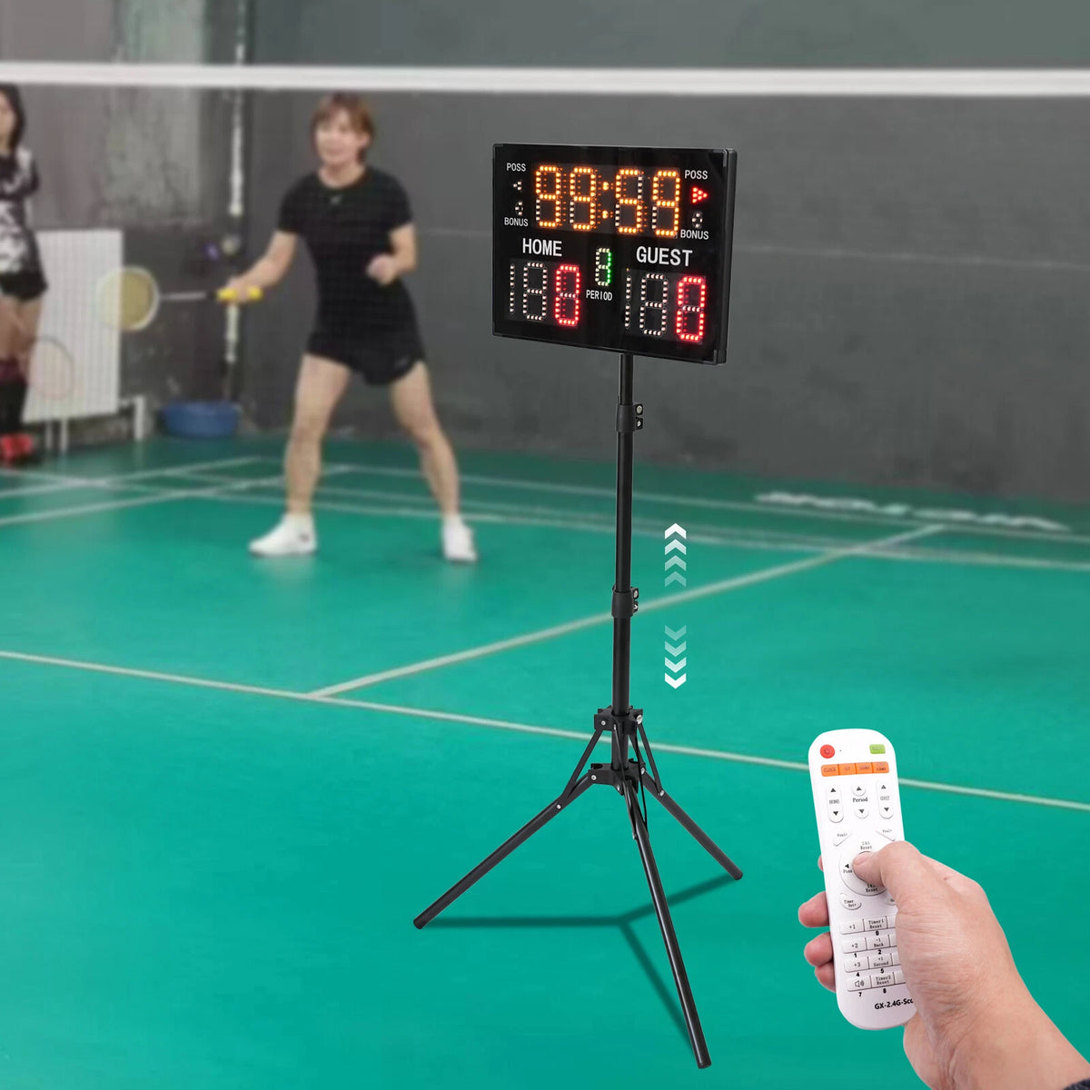 Electronic Digital Portable Tabletop Scoreboard for Indoor & Outdoor Games