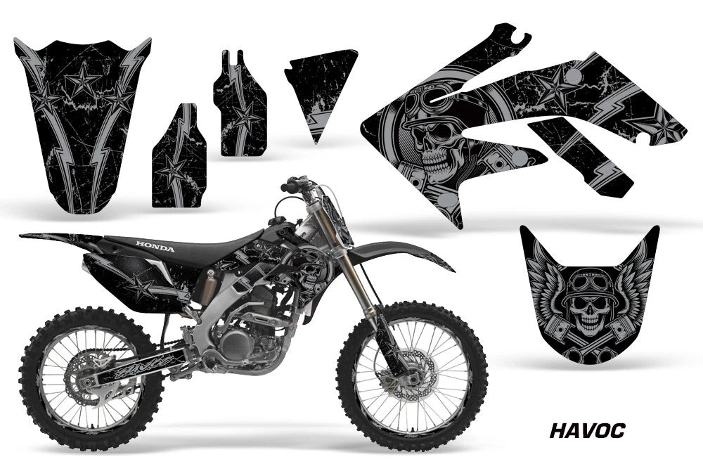 Graphic Stickers +#PLT/RIM Decals for Honda CRF250R (2004–2009)