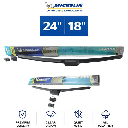 2X Michelin Optimum+ 24"/18" Wiper Blades for RC200t (2016–2017)
