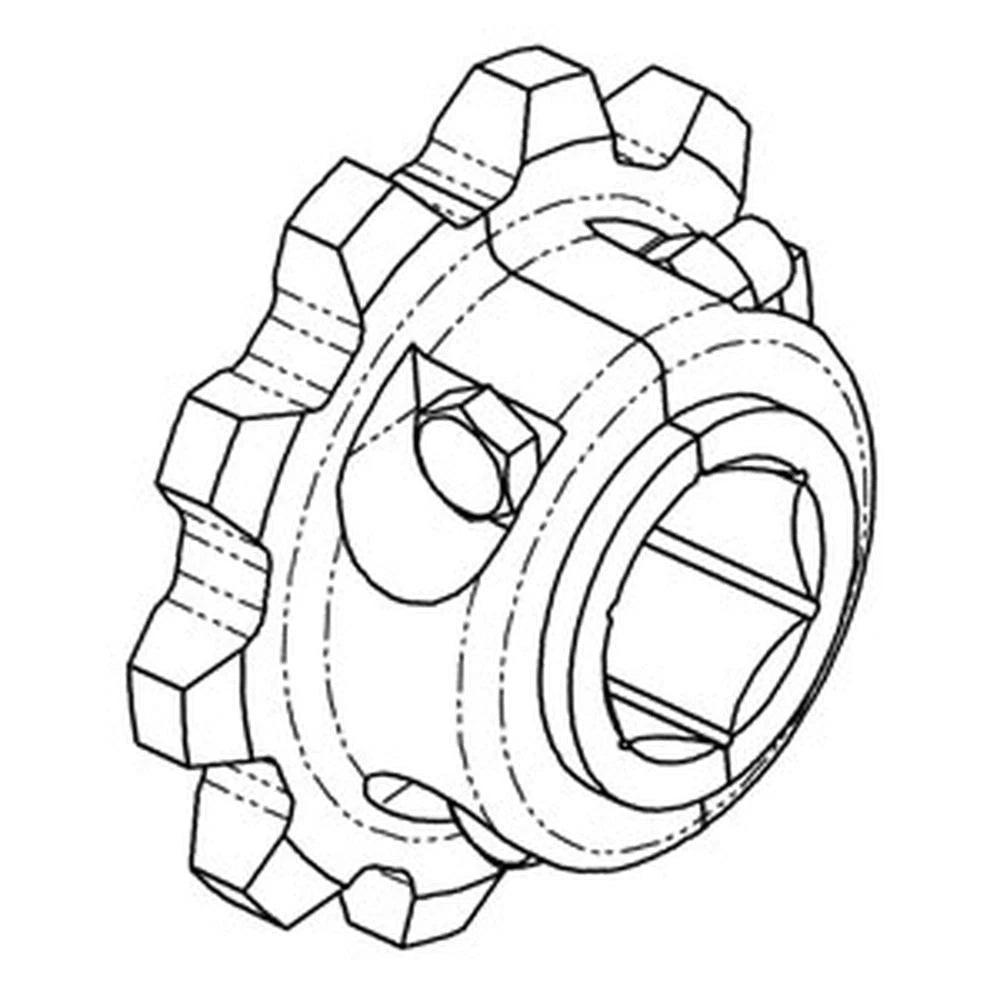 Split Feeder House Sprocket for John Deere 6600 6602 6620 6622 7700 7701 7720 7721 8820