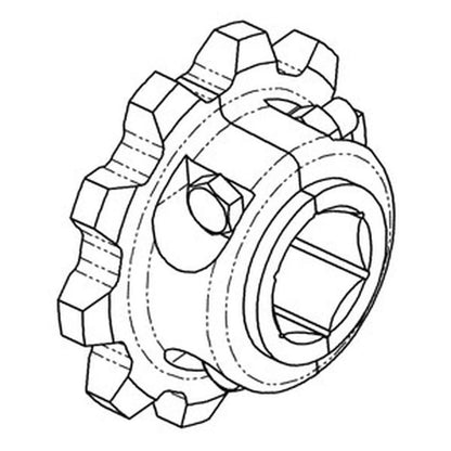 Split Feeder House Sprocket for John Deere 6600 6602 6620 6622 7700 7701 7720 7721 8820