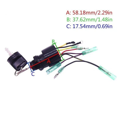 Ignition Key Switch for Mercury Outboard Control Box (1987–Current) 87-17009A5