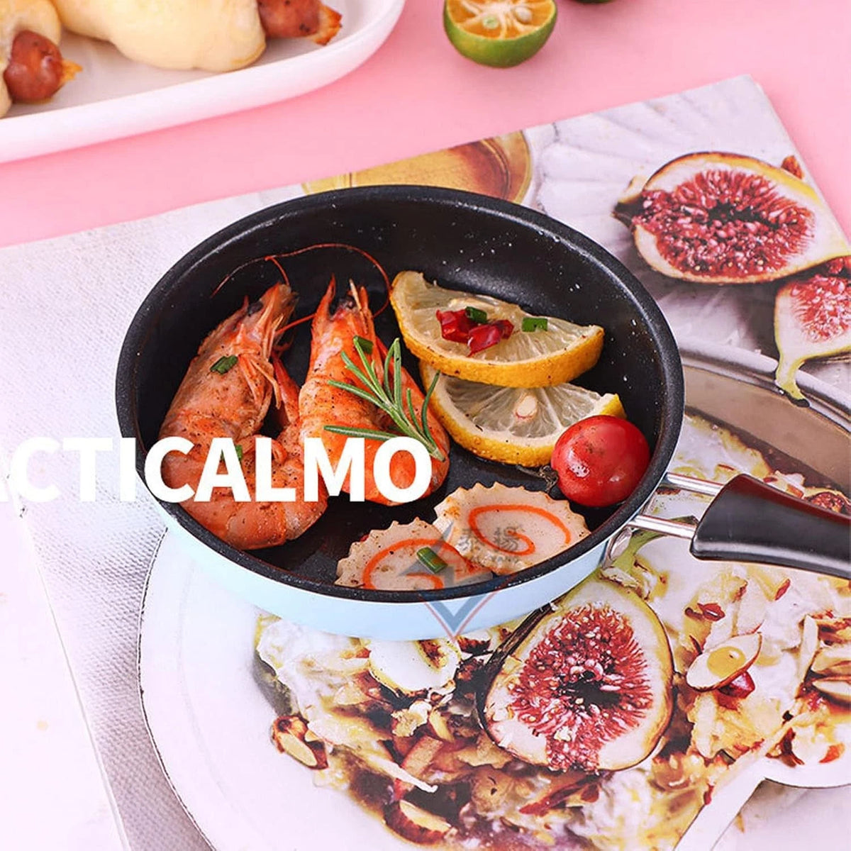 4.7 Inch Mini Non-Stick Frying Pan with Long Handle for Cooking