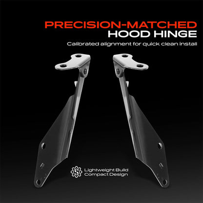 2X Hood Hinge for Ford Taurus 2008-2009, Mercury Freestyle, 6F9Z16797AA, 6F9Z16796AA, FO1236136, FO1236135