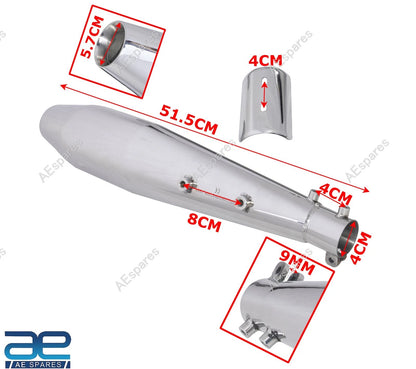 Exhaust Silencer for Royal Enfield Interceptor & GT Continental 650