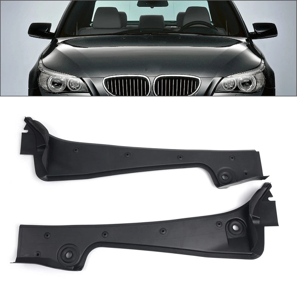 2X Windshield Wiper Vent Cowl Grille Panel for BMW 5 Series E60 E61