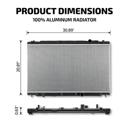 Aluminum Radiator for Honda CR-V 1.5L L4 Turbo (2017–2022) CU13626