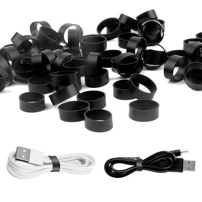 100 PCS Silicone Rubber Bands for Various Applications (0.5 Inch)
